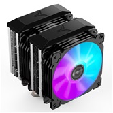 Кулер JONSBO CR-2100 LGA1700/1200/115X/AM4 (12шт/кор, TDP 230W, PWM, 2 х 120mm Dynamic Multi-Color LED Fan, 6 тепловых трубок, 4-pin) Retail