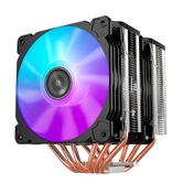 Кулер JONSBO CR-2100 LGA1700/1200/115X/AM4 (12шт/кор, TDP 230W, PWM, 2 х 120mm Dynamic Multi-Color LED Fan, 6 тепловых трубок, 4-pin) Retail