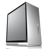 Корпус JONSBO UMX6S-G Silver без БП, боковые панели из закаленного стекла, mini-ITX, micro-ATX, ATX, EATX, серебристый