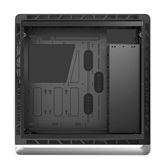 Корпус JONSBO UMX6S-G Silver без БП, боковые панели из закаленного стекла, mini-ITX, micro-ATX, ATX, EATX, серебристый