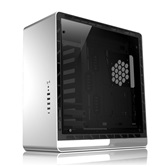 Корпус JONSBO UMX6S-G Silver без БП, боковые панели из закаленного стекла, mini-ITX, micro-ATX, ATX, EATX, серебристый