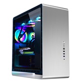 Корпус JONSBO UMX6S-G Silver без БП, боковые панели из закаленного стекла, mini-ITX, micro-ATX, ATX, EATX, серебристый