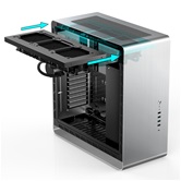 Корпус JONSBO UMX6S-G Silver без БП, боковые панели из закаленного стекла, mini-ITX, micro-ATX, ATX, EATX, серебристый