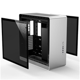 Корпус JONSBO UMX6S-G Silver без БП, боковые панели из закаленного стекла, mini-ITX, micro-ATX, ATX, EATX, серебристый