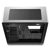 Корпус JONSBO UMX6S-G Silver без БП, боковые панели из закаленного стекла, mini-ITX, micro-ATX, ATX, EATX, серебристый