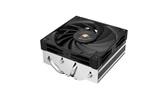 Кулер DEEPCOOL AN400 LGA1700/1200/115X/AM5/AM4 низкопрофильный 52,5 mm (27шт/кор, TDP 150W, PWM,  Fan 120mm, 4 тепл. трубок, Copper Base, White LED, черный) RET