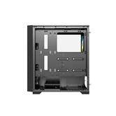 Корпус Powercase ByteFlow Black, Tempered Glass, 4x 120mm ARGB fans, ARGB HUB, чёрный, ATX  (CBFB-A4)