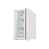 Корпус Powercase Alisio Micro X4W V2, Tempered Glass, 4х 120mm ARGB fans, ARGB HUB, белый, mATX  (CAMCXW-A4)