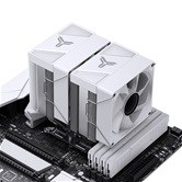 Кулер JONSBO CR-1400 DV2 White LGA1700/1200/115X/AM5/AM4 (12шт/кор, TDP 230W, PWM, 92mm ARGB Fan*2, 6 тепловых трубкок, белый, 4-pin) Retail