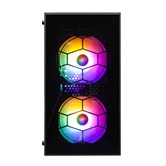 Корпус 1STPLAYER FIREBASE X1 Black / mATX / 3x120mm LED fans / X1-BK-3F1