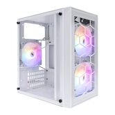 Корпус 1STPLAYER FIREBASE X1 White / mATX / 3x120mm LED fans / X1-WH-3F1-W