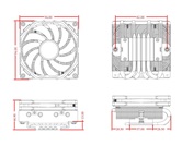 Кулер ID-COOLING IS-40-XT BLACK LGA1700/1200/115X/AM5/AM4 низкопрофильный высота 47mm (24шт/кор, TDP 95W, PWM, 4 тепл.трубки прямого контакта, FAN 92mm, черный) BOX