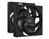 Вентилятор ID-COOLING AS-140-K DUET (2 in 1) 140x140x25мм (32шт./кор, PWM, резиновые углы, черный, 300-1800об/мин, супертихий)  BOX