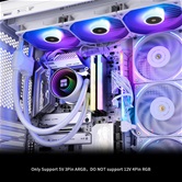 Система водяного охлаждения Thermalright Frozen Notte 360 White ARGB V2 / 3x120mm ARGB PWM Fans / TRFN360AWV2