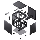 Корпус JONSBO C6-ITX Black без БП, mini-ITX, черный