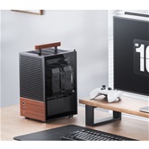 Корпус JONSBO T6 Black без БП, боковая панель из закаленного стекла, mini-ITX, черный