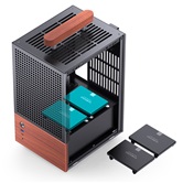 Корпус JONSBO T6 Black без БП, боковая панель из закаленного стекла, mini-ITX, черный