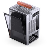 Корпус JONSBO T6 Silver без БП, боковая панель из закаленного стекла, mini-ITX, серебристый