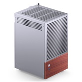 Корпус JONSBO T6 Silver без БП, боковая панель из закаленного стекла, mini-ITX, серебристый