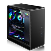 Корпус JONSBO UMX6S-G Black без БП, боковые панели из закаленного стекла, mini-ITX, micro-ATX, ATX, EATX, черный