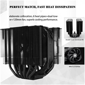 Кулер Thermalright Peerless Assassin 120 MINI Black  LGA115X/1200/1700/AM4/AM5 (Dual Tower, 120mm PWM Fan, медное основание, 6 тепл. трубок 6мм) / TRPA120MB