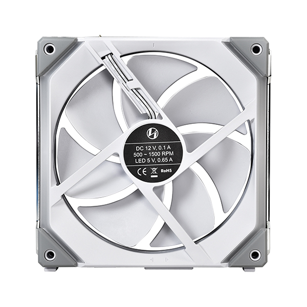 Вентилятор Lian Li UNI FAN SL120 White /UF-SL120-1W/ 120x120x25мм (PWM, ARGB, 800-1900 об/мин, 31dBa) / G99.12UF1W.R0