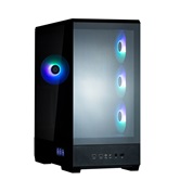 Корпус ZALMAN P50 DS BLACK, без БП, боковое окно (закаленное стекло), черный,  ATX