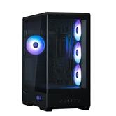 Корпус ZALMAN P50 DS BLACK, без БП, боковое окно (закаленное стекло), черный,  ATX