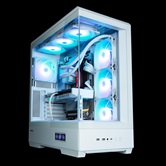 Корпус ZALMAN P50 DS WHITE, без БП, боковое окно (закаленное стекло), белый,  ATX