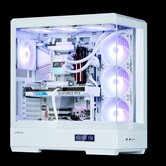 Корпус ZALMAN P50 DS WHITE, без БП, боковое окно (закаленное стекло), белый,  ATX