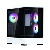 Корпус ZALMAN P30 BW, без БП, боковое окно (закаленное стекло), черно-белый, mATX