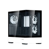 Корпус ZALMAN P30 BW, без БП, боковое окно (закаленное стекло), черно-белый, mATX