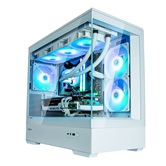 Корпус ZALMAN P30 WHITE, без БП, боковое окно (закаленное стекло), белый, mATX