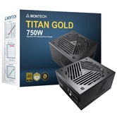 Блок питания Montech TITAN GOLD 750W / ATX 3.0, APFC, 80 PLUS Gold, Half Bridge LLC, DC-DC, Japan caps, 135mm fan, full modular / TIS0123