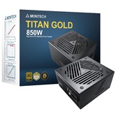 Блок питания Montech TITAN GOLD 850W / ATX 3.0, APFC, 80 PLUS Gold, Half Bridge LLC, DC-DC, Japan caps, 135mm fan, full modular / TIS0124