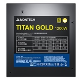 Блок питания Montech TITAN GOLD 1200W / ATX 3.0, APFC, 80 PLUS Gold, Half Bridge LLC, DC-DC, Japan caps, 135mm fan, full modular / TIS0126