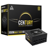 Блок питания Montech CENTURY 650W / ATX 2.43, APFC, 80 PLUS Gold, Full Bridge LLC, DC-DC, Japan caps, 120mm fan, full modular / CENTURY650