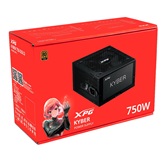 Блок питания XPG KYBER 750 (ATX 3.1, 750W, PWM 120mm FDB fan, Active PFC, DC to DC, Full-Bridge & LLC converter, 80+GOLD) RET