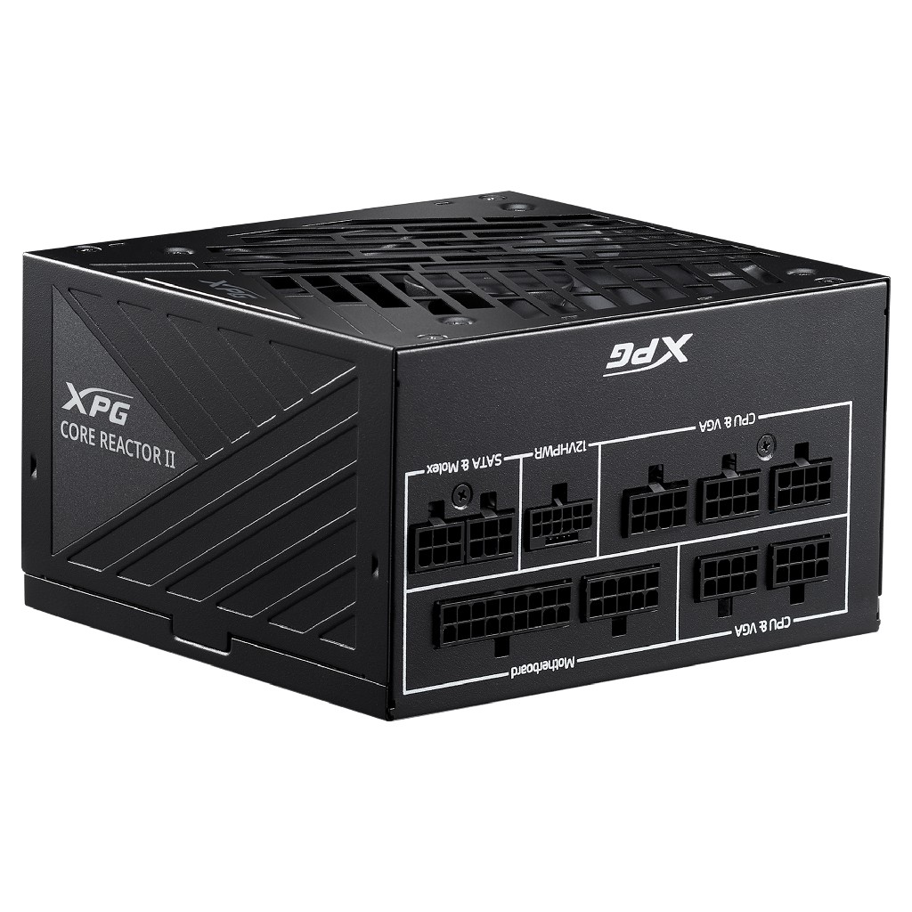 Блок питания XPG CORE REACTOR II 750 (ATX 3.1 750W, Full Modular,  PWM 120mm FDB fan, Active PFC, DC to DC,Half-Bridge & LLC converter, 80+ GOLD, all Japanese capasitors) RET