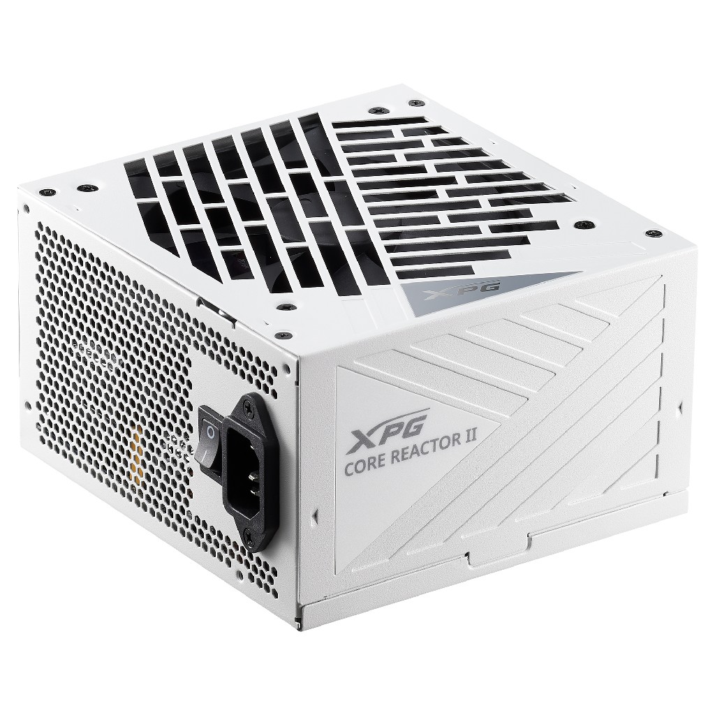 Блок питания XPG CORE REACTOR II 850 white (ATX 3.1 850W, Full Modular, PWM 120mm FDB fan, Active PFC, DC to DC,Half-Bridge & LLC converter, 80+ GOLD, all Japanese capasitors, белый ) RET