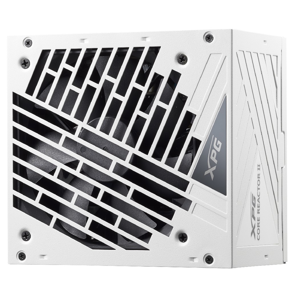 Блок питания XPG CORE REACTOR II 850 white (ATX 3.1 850W, Full Modular, PWM 120mm FDB fan, Active PFC, DC to DC,Half-Bridge & LLC converter, 80+ GOLD, all Japanese capasitors, белый ) RET