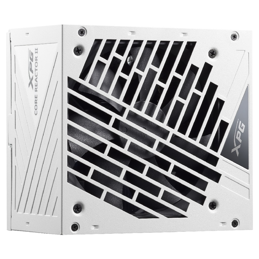 Блок питания XPG CORE REACTOR II 850 white (ATX 3.1 850W, Full Modular, PWM 120mm FDB fan, Active PFC, DC to DC,Half-Bridge & LLC converter, 80+ GOLD, all Japanese capasitors, белый ) RET