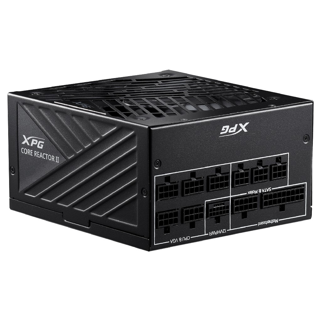 Блок питания XPG CORE REACTOR II 1200 (ATX 3.1 1200W, Full Modular,  PWM 135mm FDB fan, Active PFC, DC to DC,Half-Bridge & LLC converter, 80+ GOLD, all Japanese capasitors) RET