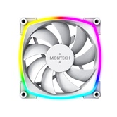 Вентилятор Montech AX120 PWM White / 120mm, 4pin PWM, 3pin ARGB, 800-1600RPM, 59.0CFM, 27.0dBA, Rifle bearing / AX120W