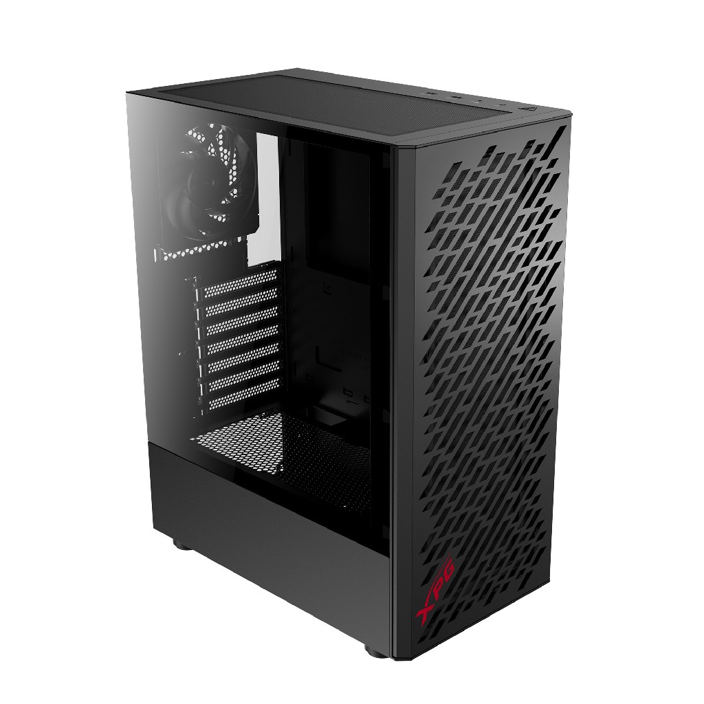 Корпус XPG VALOR AIR black / ATX / tempered glass / 4x 120mm black fans/front magnet filter/ VALORAIRMT-BKCWW