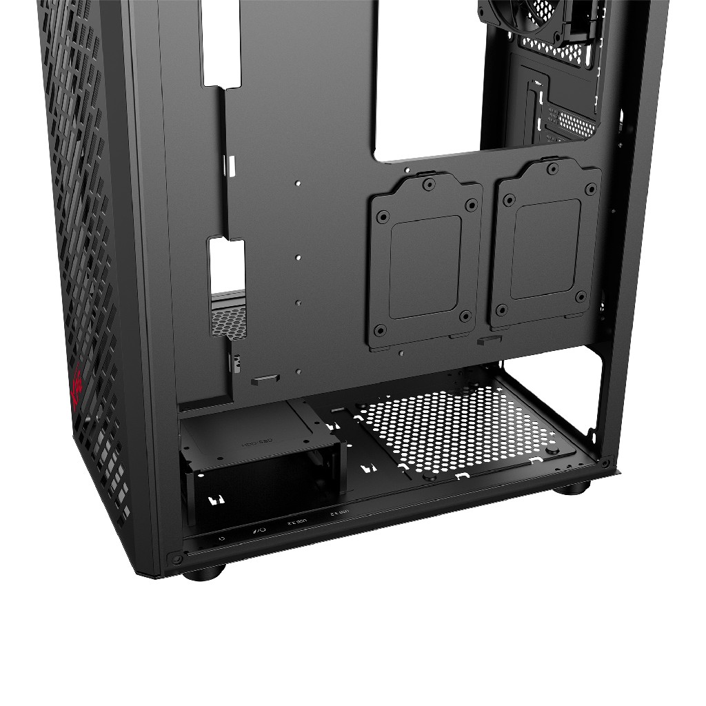 Корпус XPG VALOR AIR black / ATX / tempered glass / 4x 120mm black fans/front magnet filter/ VALORAIRMT-BKCWW