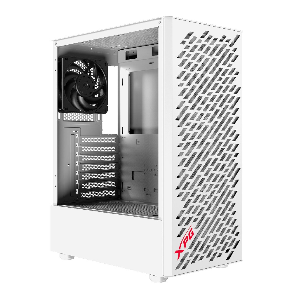 Корпус XPG VALOR AIR white / ATX / tempered glass / 4x 120mm black fans/front magnet filter/ VALORAIRMT-WHCWW