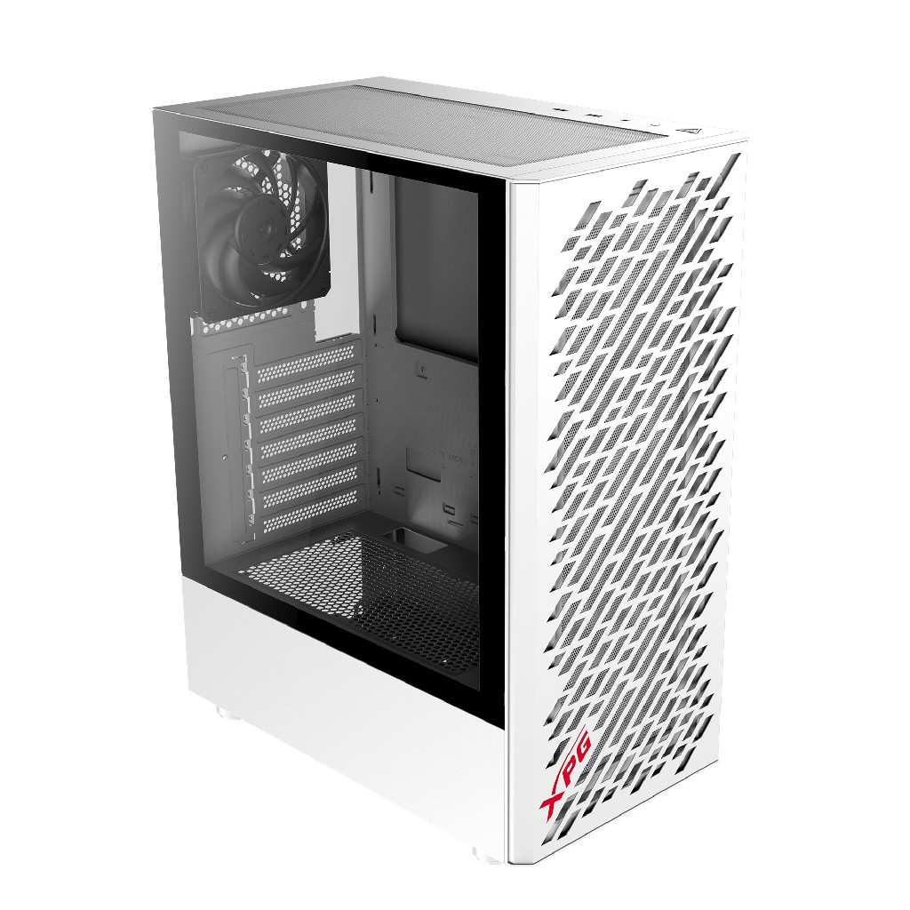 Корпус XPG VALOR AIR white / ATX / tempered glass / 4x 120mm black fans/front magnet filter/ VALORAIRMT-WHCWW