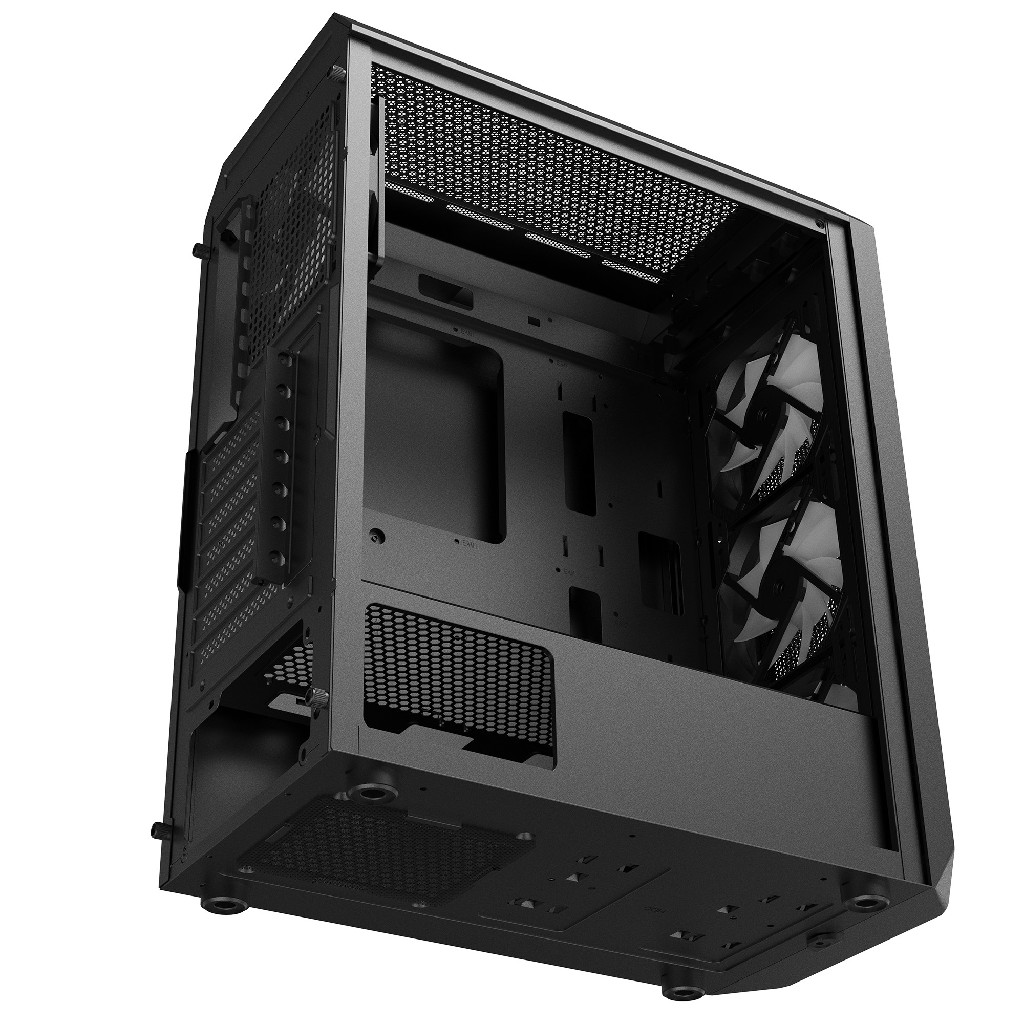 Корпус XPG VALOR AIR Plus black / ATX / tempered glass / 4x 120mm ARGB fans/front magnet filter/ VALORAIRPLUSMTA-BKCWW