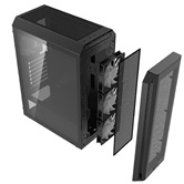 Корпус XPG VALOR AIR Plus black / ATX / tempered glass / 4x 120mm ARGB fans/front magnet filter/ VALORAIRPLUSMTA-BKCWW